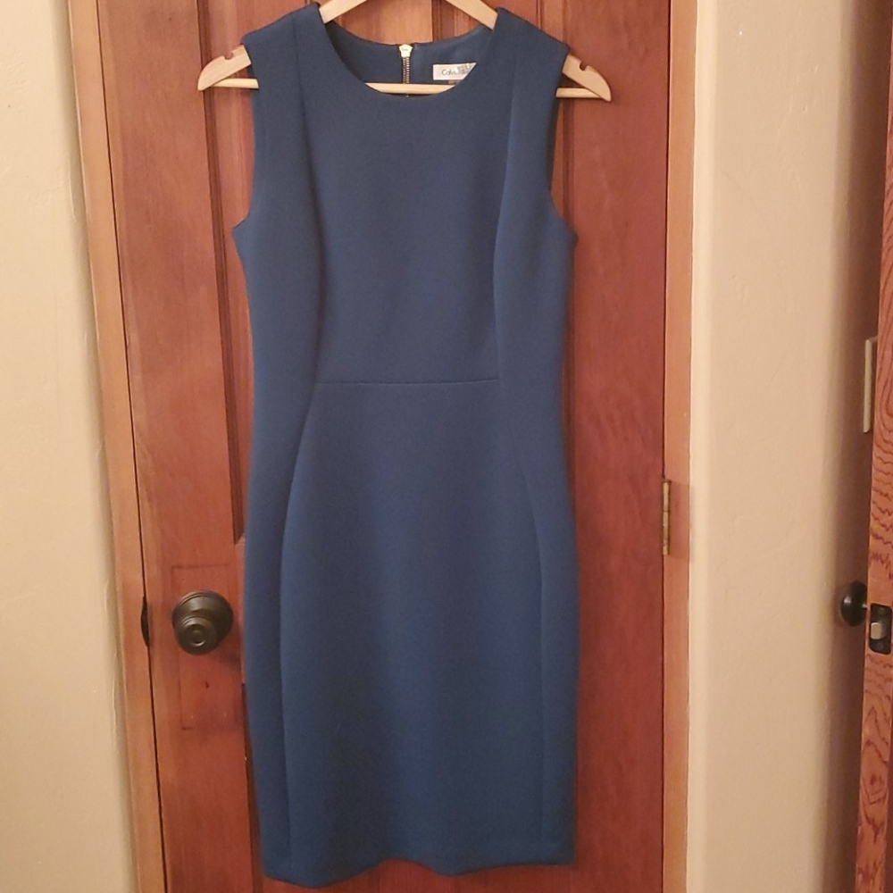 Teal scuba dress